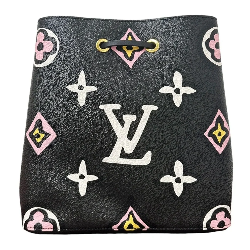 Louis Vuitton Neo Noe Black Bucket Bag Wild at Heart Giant Monogram MK Leopard - Picture 7 of 11